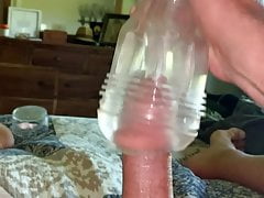 Fleshlite stroking my cock