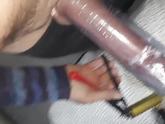 Me my horny cock and a cock pump