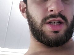 COCKY ALPHA MALE&rsquo;S VERBAL BRAGGING - NAKED HAIRY UNCUT COCK