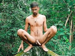 Outdoor sexy indian gay boy masterbating