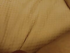 Lie on the Bed and Jerk off My Little Cock Until I Orgasm Until the White Juice Comes