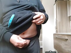 Clothed Cockplay After Pissing