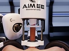 Cock teased, edged and made to cum by unfeeling AI robot POV Episode 2