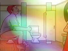 AUDIO ONLY - Gay bathroom dirty talk, straight male gets shemale JOI