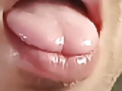 Red sexy girl mouth hole fucking feel