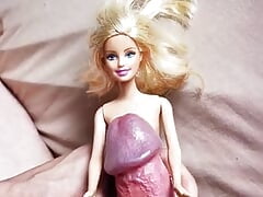 Barbie doll fucked in pantyhose