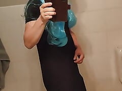 First time dressed as a girl, maximum arousal of a slut