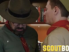 Scout Master Barebacks Young Twink Scout