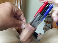 10-minute foreskin video - 10 biro pens