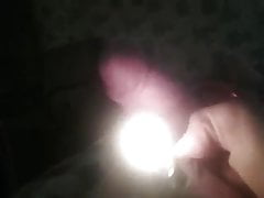 Burning my cock with lighter