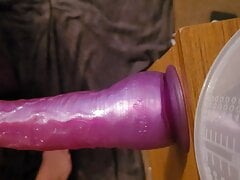 Toying my ass with girlfriends dildo (big)