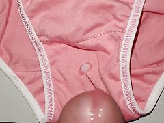 Big penis cum in pink panties
