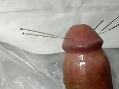 CBT needling penis