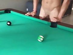 all naked to play billiards