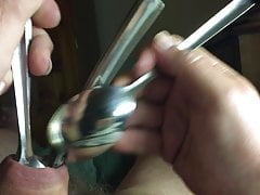 18 metal spoons in foreskin