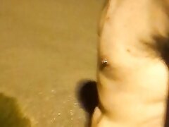 walking and masturbating in the streets, FULLY NAKED!