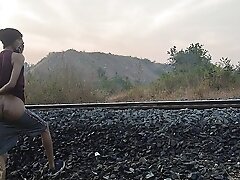 Cumming on railway track Indian