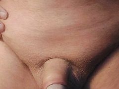 Uncut dick dripping