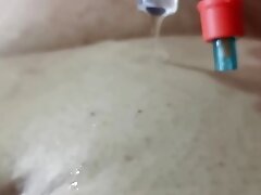 Playing with my catheter and cock 6