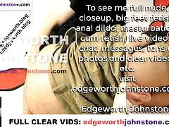 EDGEWORTH JOHNSTONE anal dildo deep in my tight gay asshole CENSORED