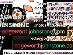 EDGEWORTH JOHNSTONE 7 inch dildo in my red raw gay asshole CENSORED