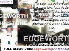 EDGEWORTH JOHNSTONE Cum shot on camera lens then lick it up CENSORED - Closeup cumshot facial POV