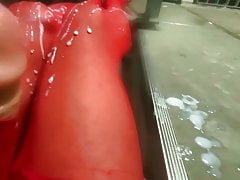 red catsuite we full squirt