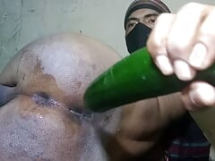 gay cucumber dildo anal sex