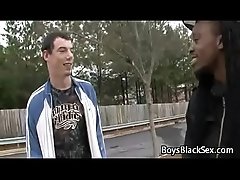 Black Gay Muscular Man Seduces Teen White BOy For A Good Fuck 04