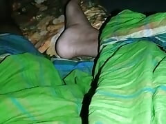 Desi Boy privately rubbing his cock under lungi