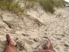 Sucking a random stranger on the beach