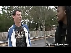Black Muscular Man Seduces and Fuck White Sexy Boy 04