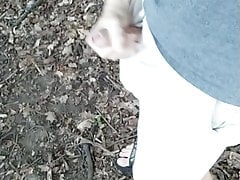 Orgasm in the woods