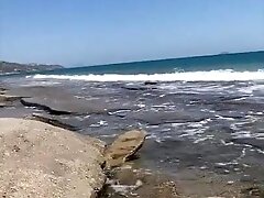 Nude walk on Kos beach