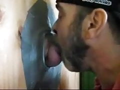 Gloryhole suck and swallow