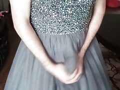Cumming in a girl's willingly given prom dress