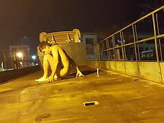 Dancing naked in a truck and stuffing toys into the back hole (Part 1)