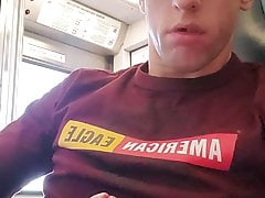 Boy cums all over train in NYC