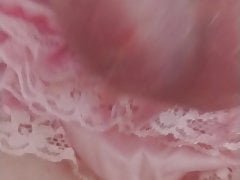 Tiny pink nub  chastity cage
