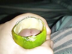 I fuck cucumber (Handmade Blowjob)
