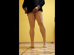 Stripped pantyhose verry sexy