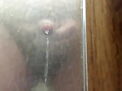 Cum on Shower Door