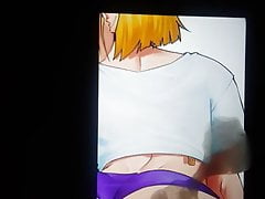 Android 18 purple panty cum tribute