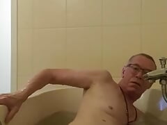 In the bath with a friend