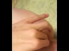 Young twink fingers tight asshole