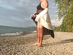 Warm day at the beach in Toronto