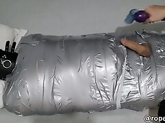 mummified slave gets ruined orgasm