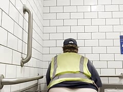 Chubby White Guy Shows Off His Big Ass.