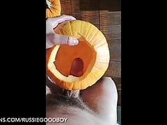dick in pumpkin and I shoot inside!