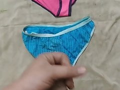 Trying to cum in my bhabhi's panties
